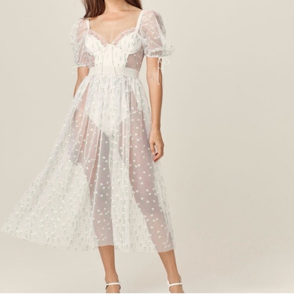 For Love & Lemons Frescia Maxi Dress Size S - Picture 2 of 15